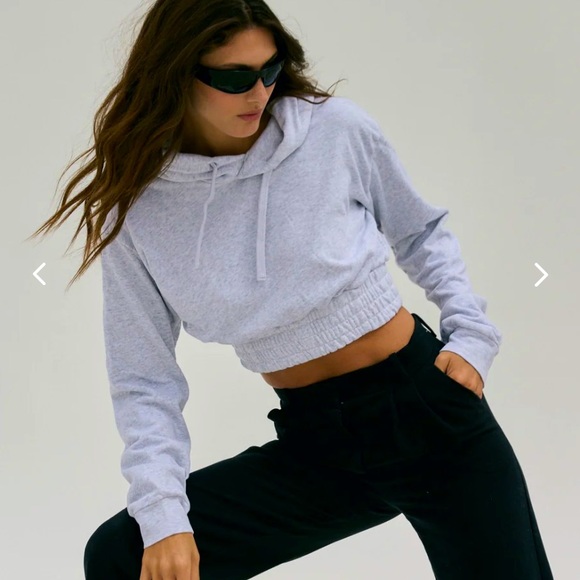 TALENTLESS - WOMENS BOXING HOODIE - NWOT - ASH HEATHER - XS - Picture 1 of 9